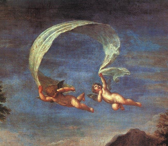 Francesco Albani Adonis Led by Cupids to Venus, detail oil painting picture